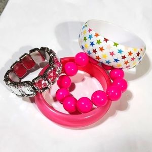 Vintage bracelet lot bangles and stretch bundle for discount
